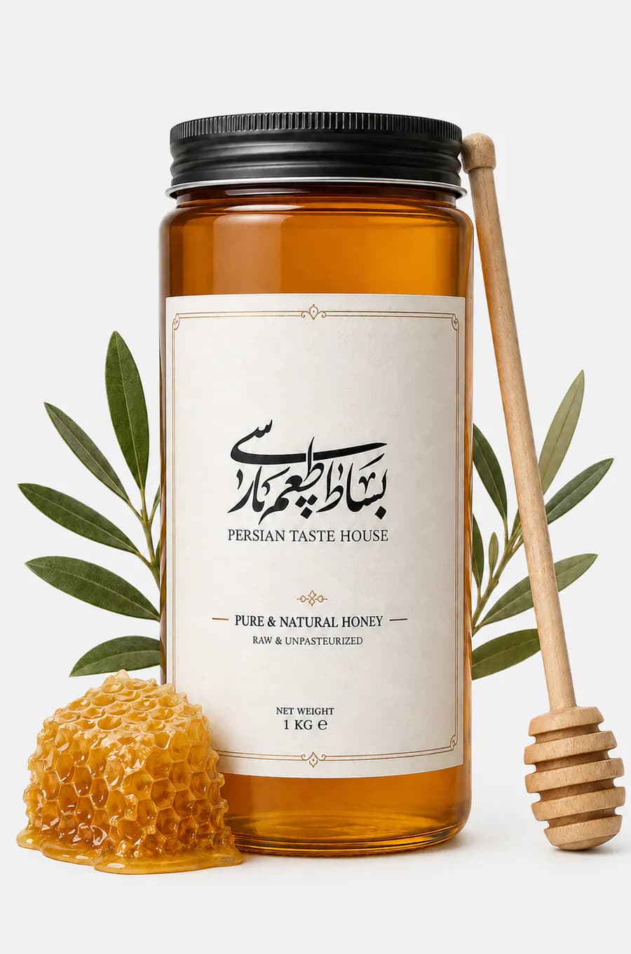 عسل ارگانیک چهل گیاه پرو - خام و حرارت‌ندیده